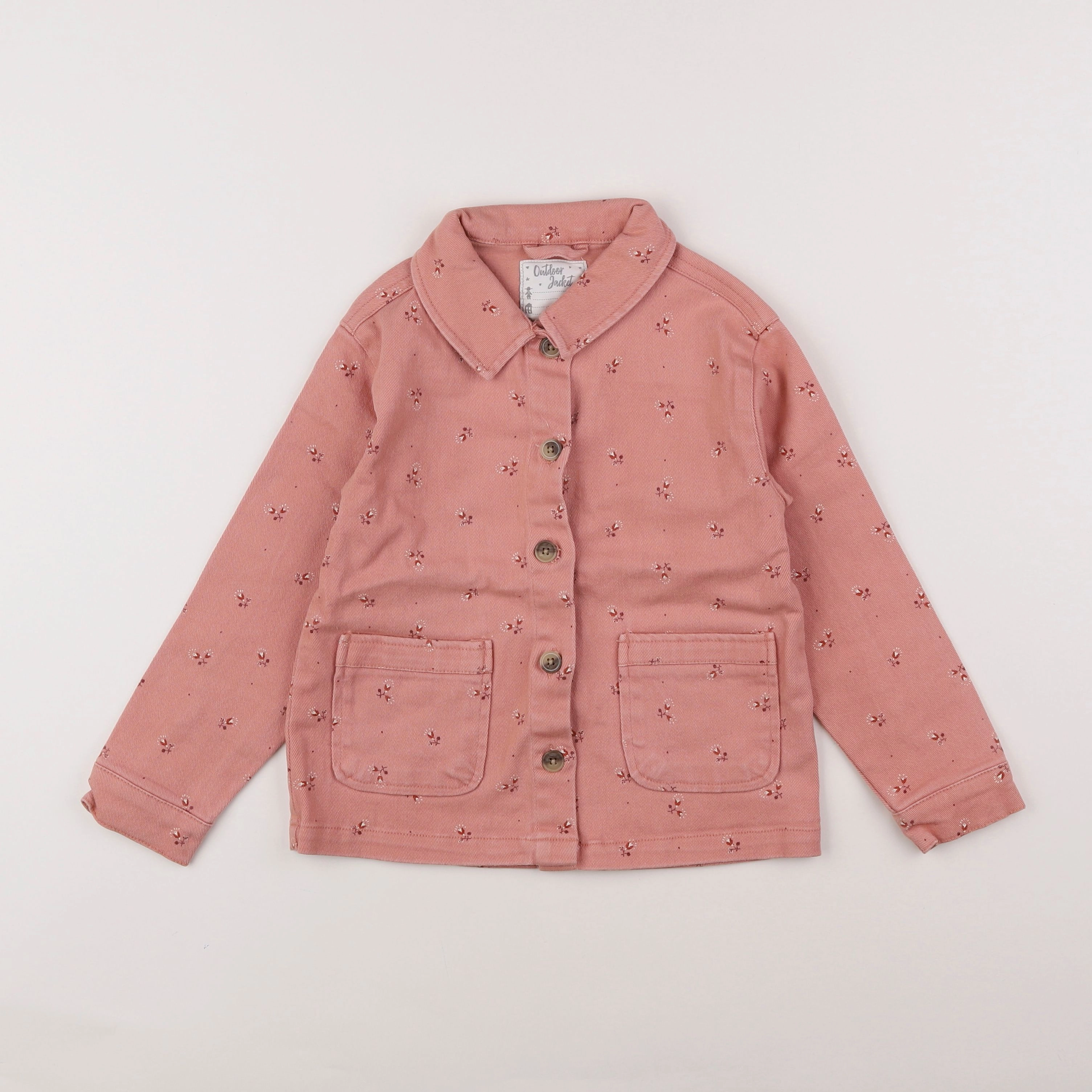 Vertbaudet - veste rose - 7 ans