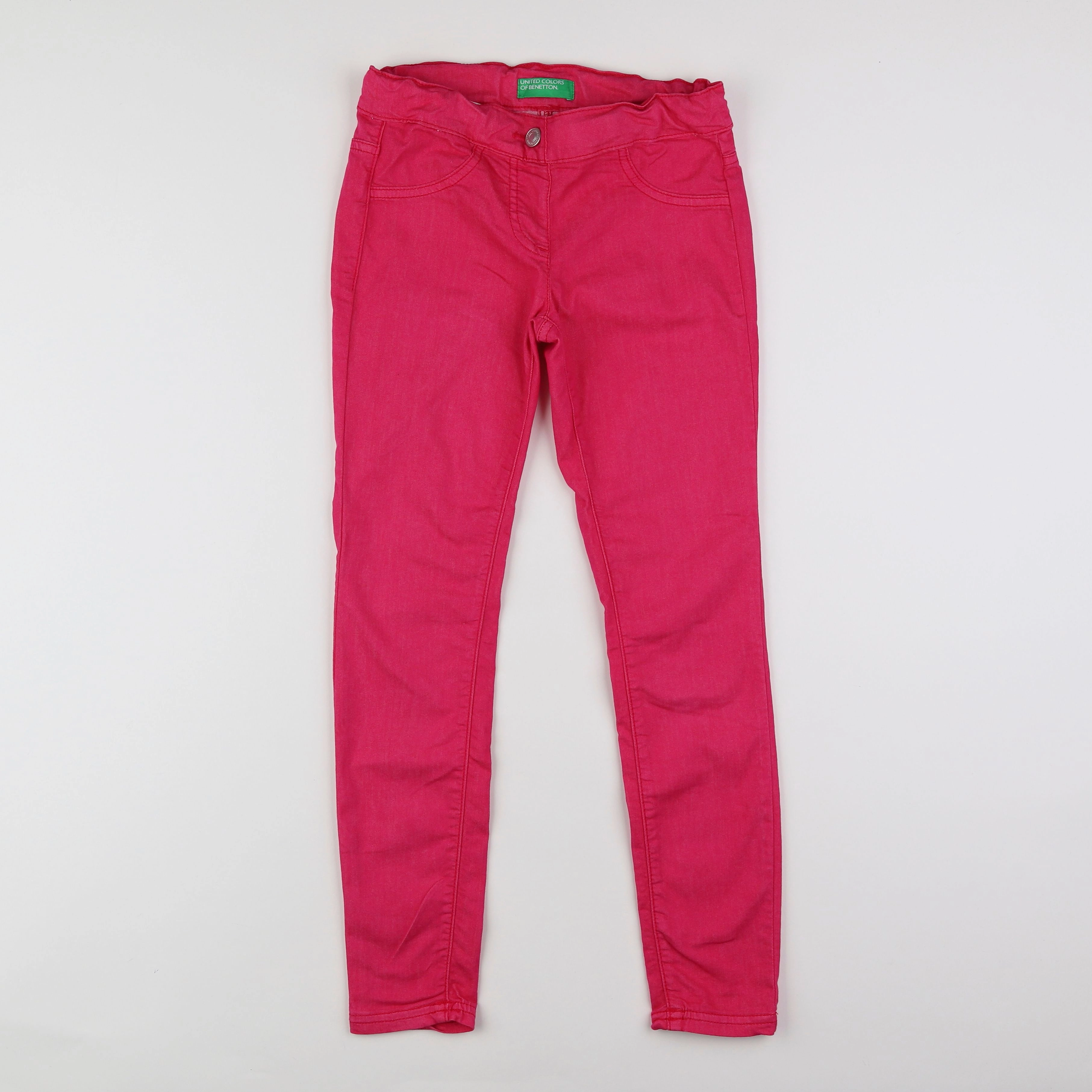 Benetton - pantalon rose - 9/10 ans