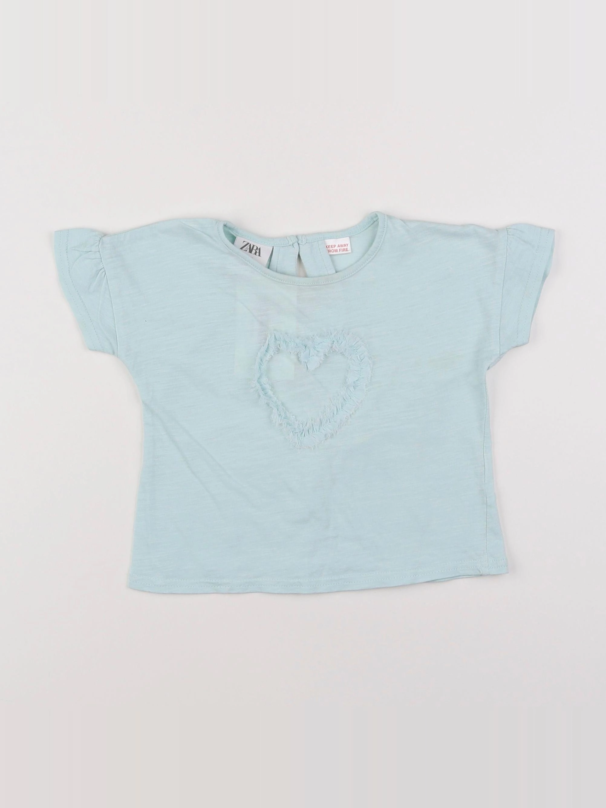 Zara - tee-shirt bleu - 9/12 mois
