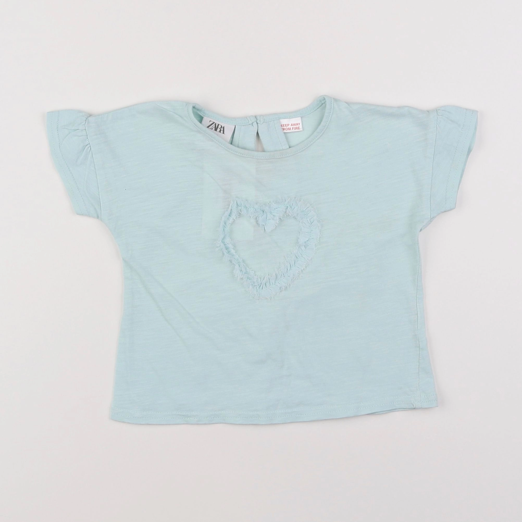 Zara - tee-shirt bleu - 9/12 mois