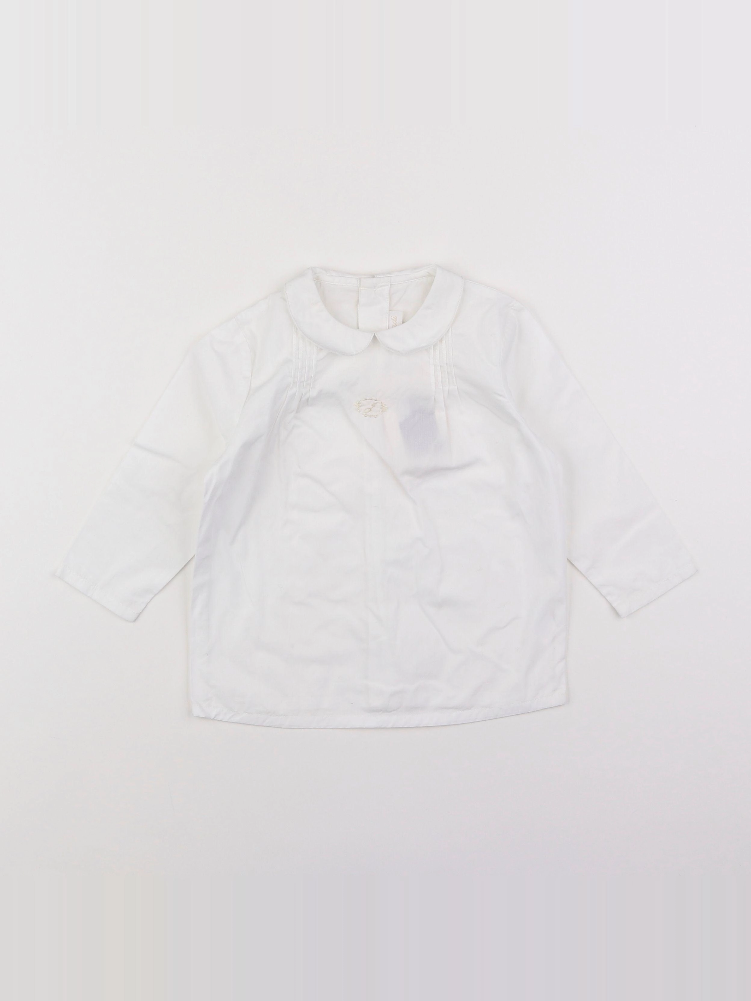 Jacadi - blouse blanc - 18 mois