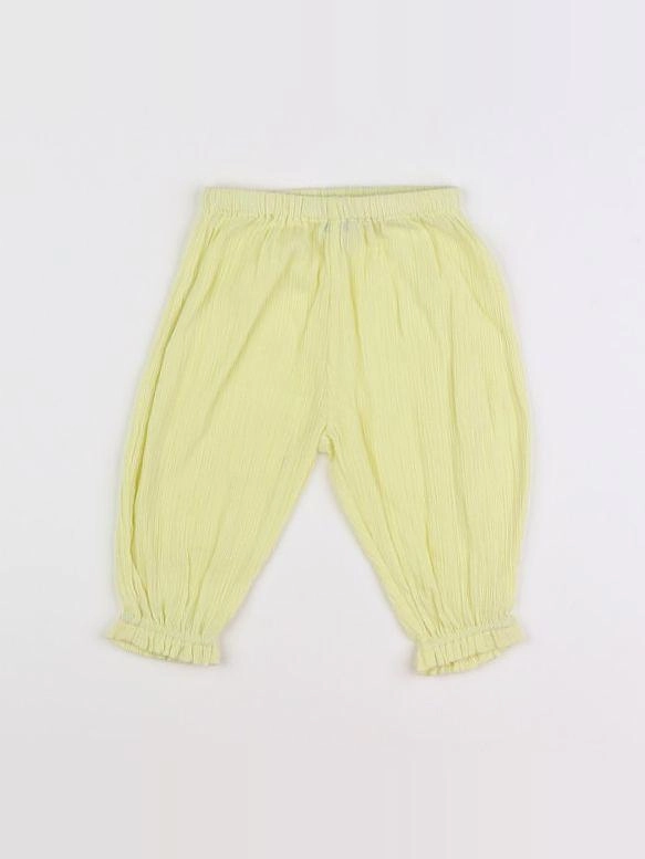 Bonton - pantalon jaune - 6 mois