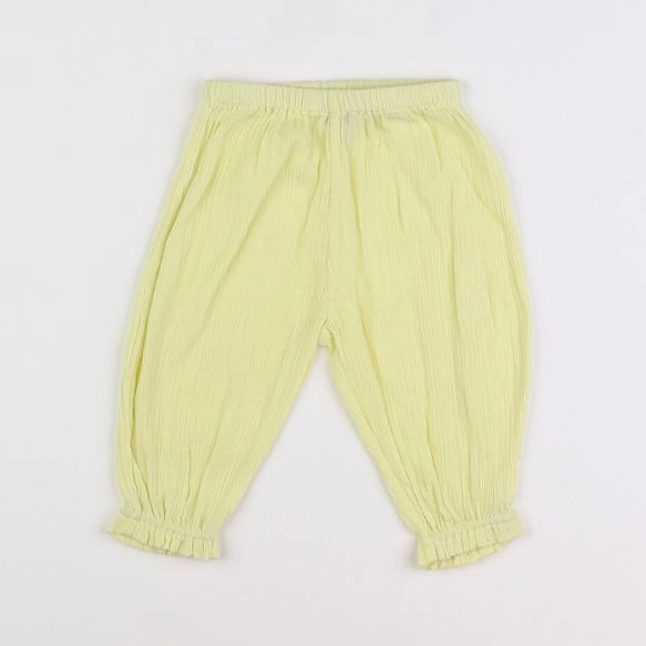 Bonton - pantalon jaune - 6 mois