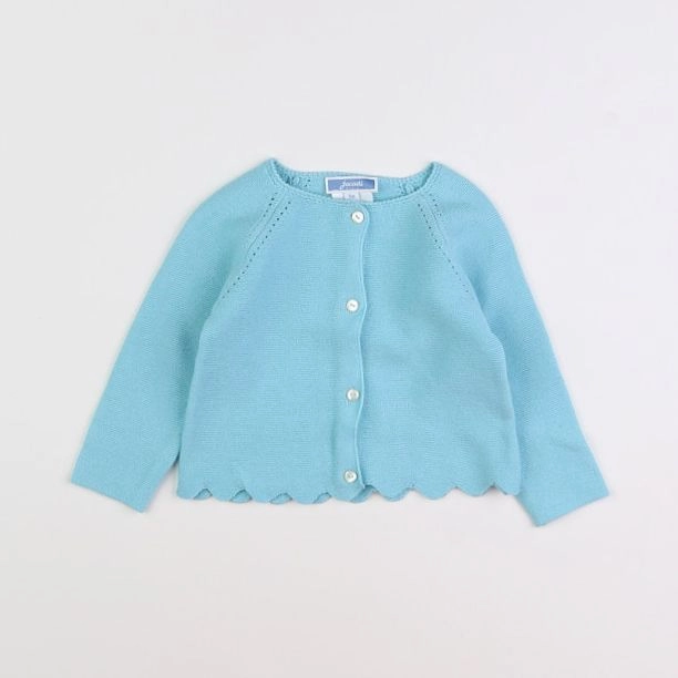 Jacadi - gilet bleu - 6 mois