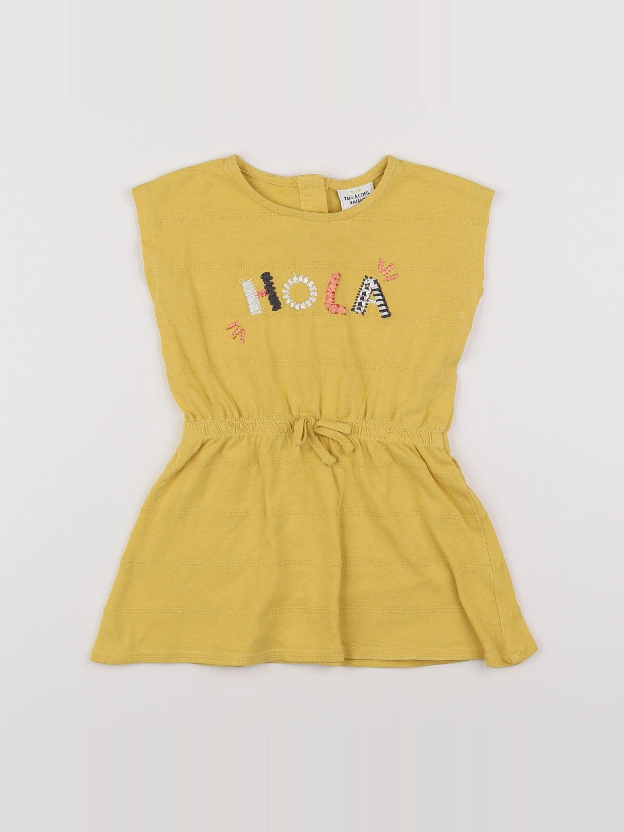 Tape à l'oeil - robe jaune - 18 mois