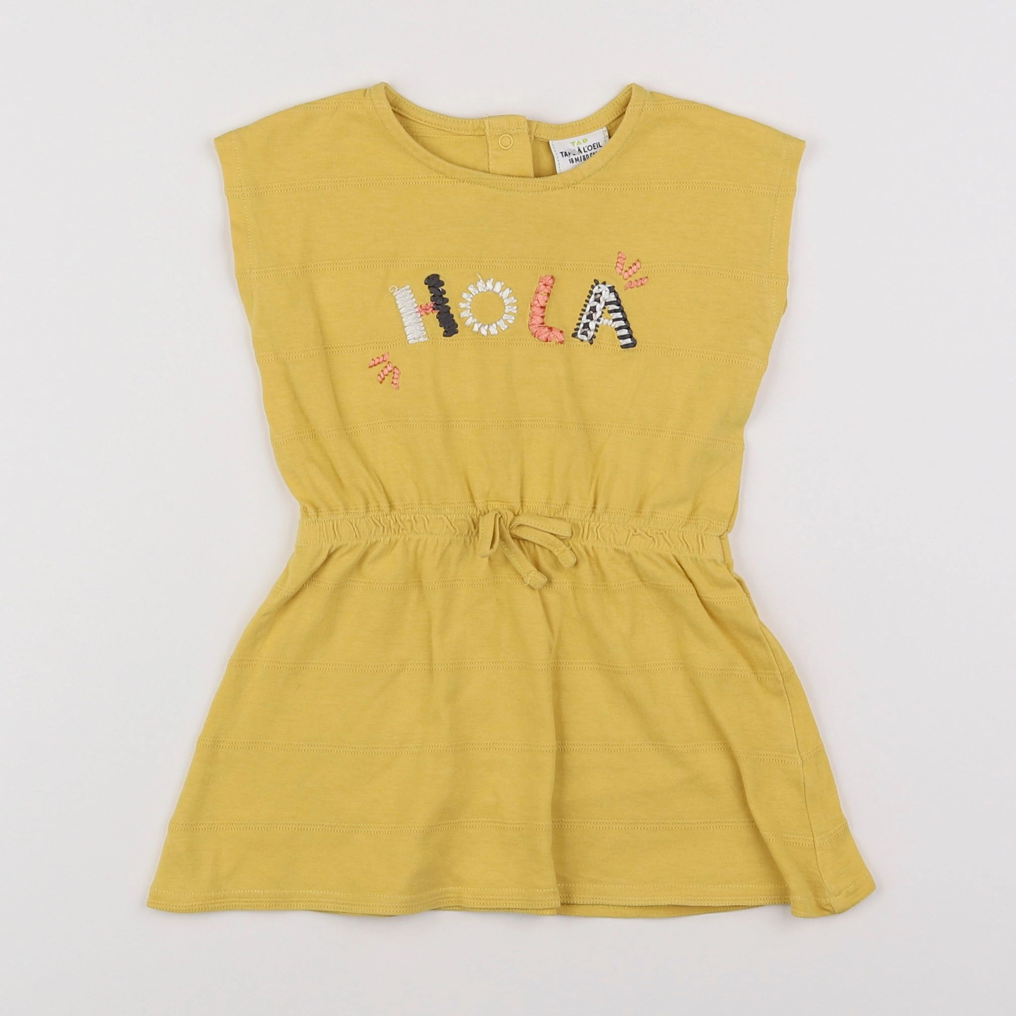 Tape à l'oeil - robe jaune - 18 mois