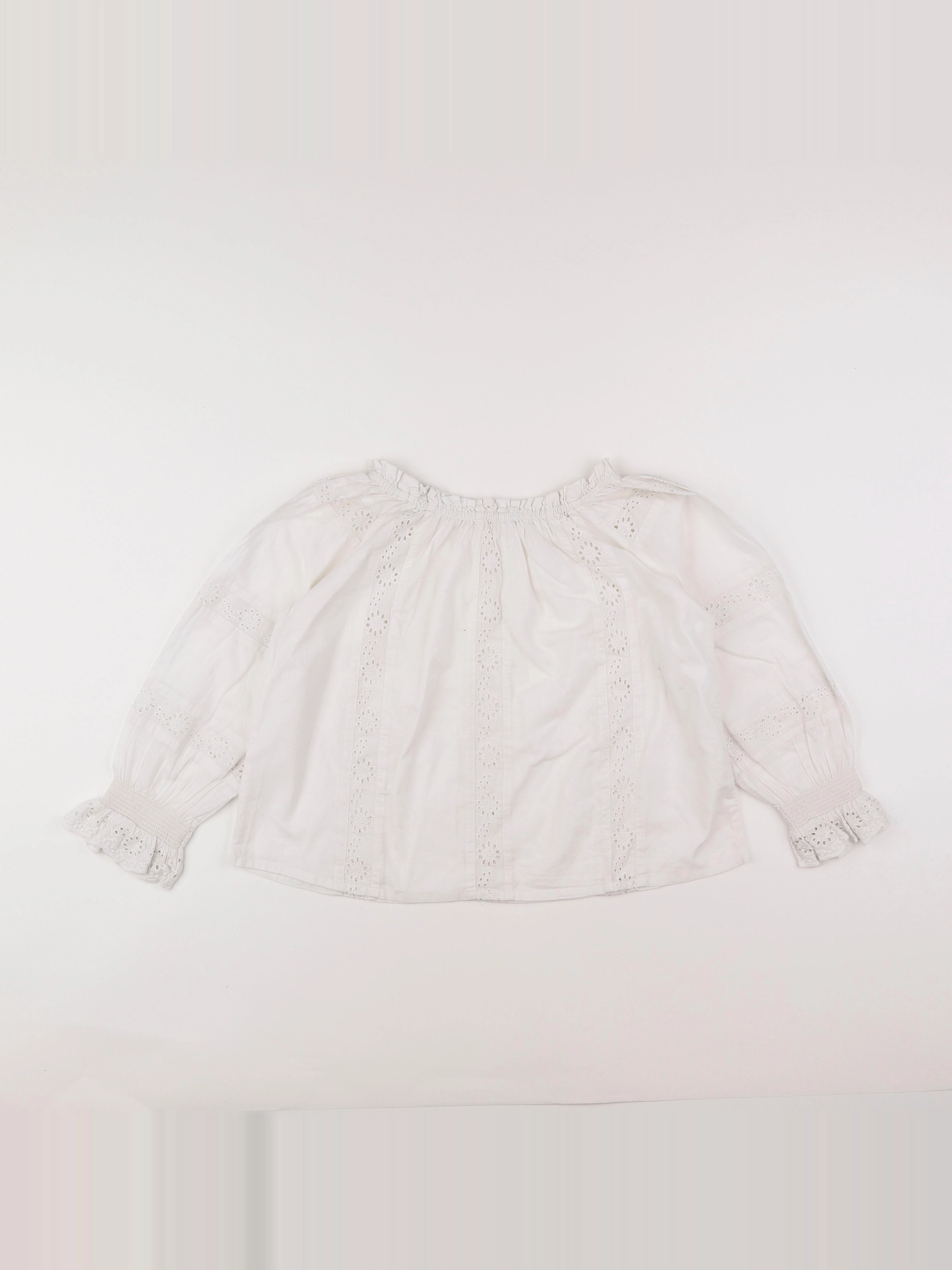 Monoprix - blouse blanc - 10 ans