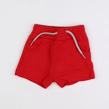 Vertbaudet - short rouge - 3 mois