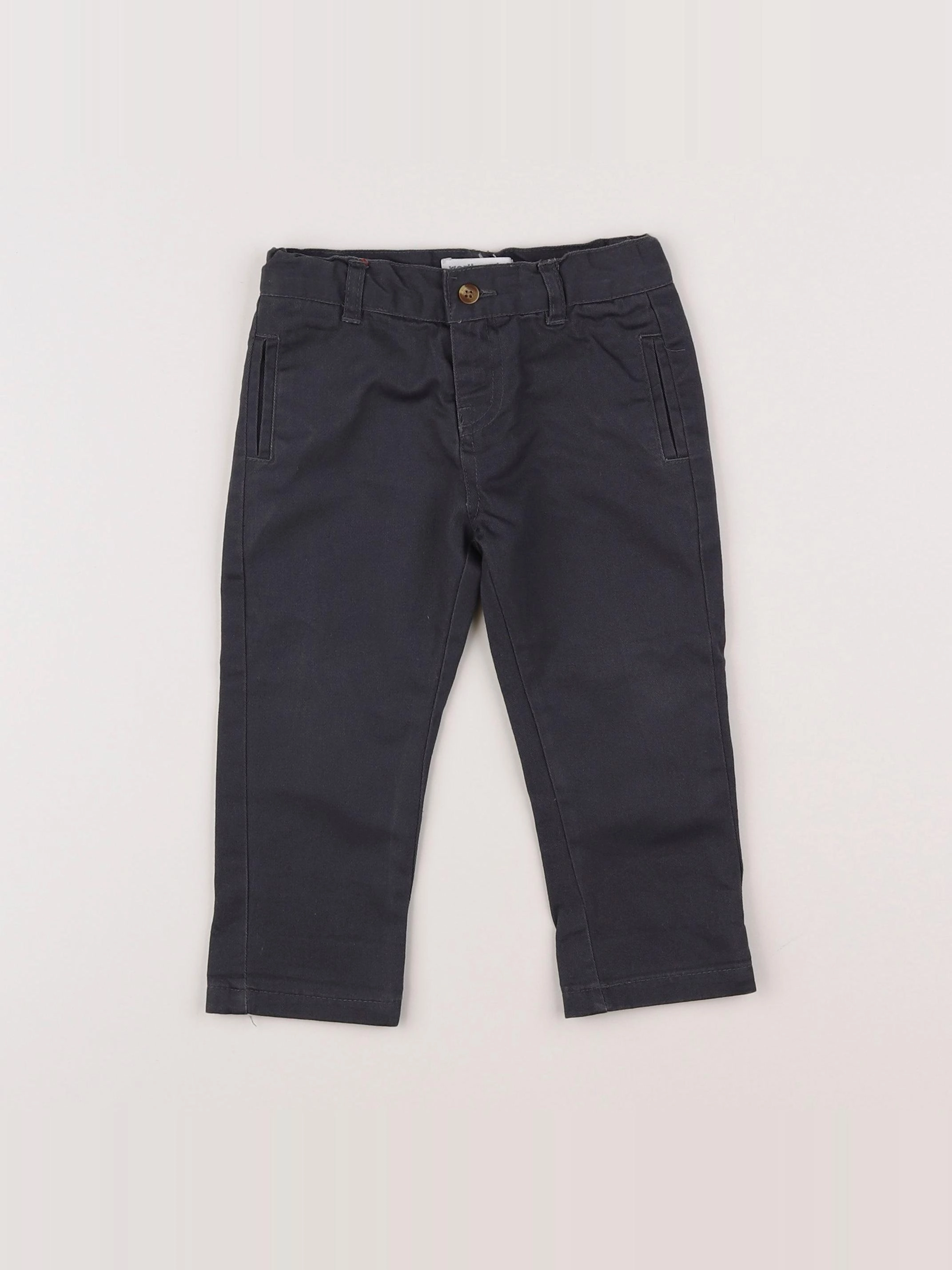 Vertbaudet - pantalon gris - 12 mois