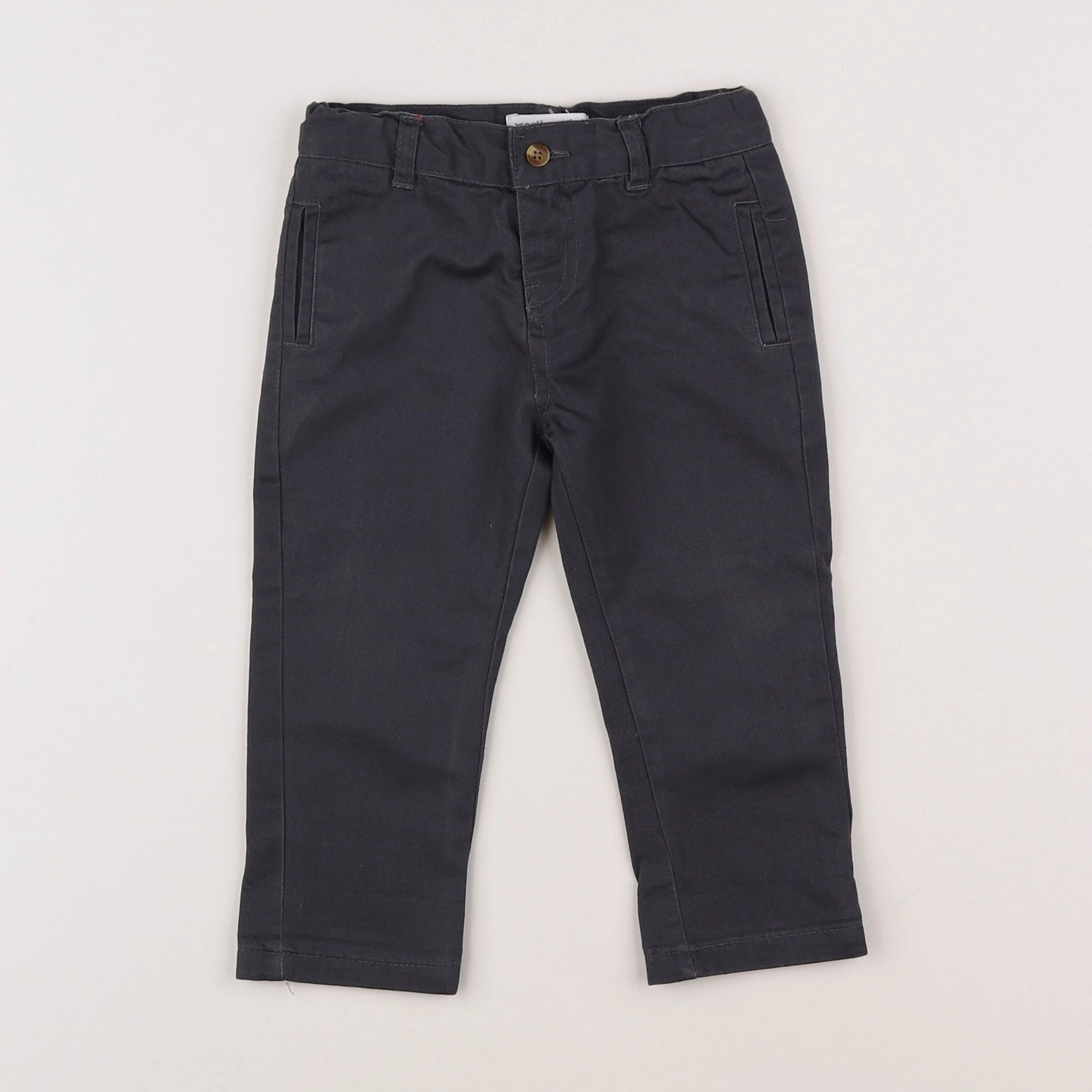 Vertbaudet - pantalon gris - 12 mois