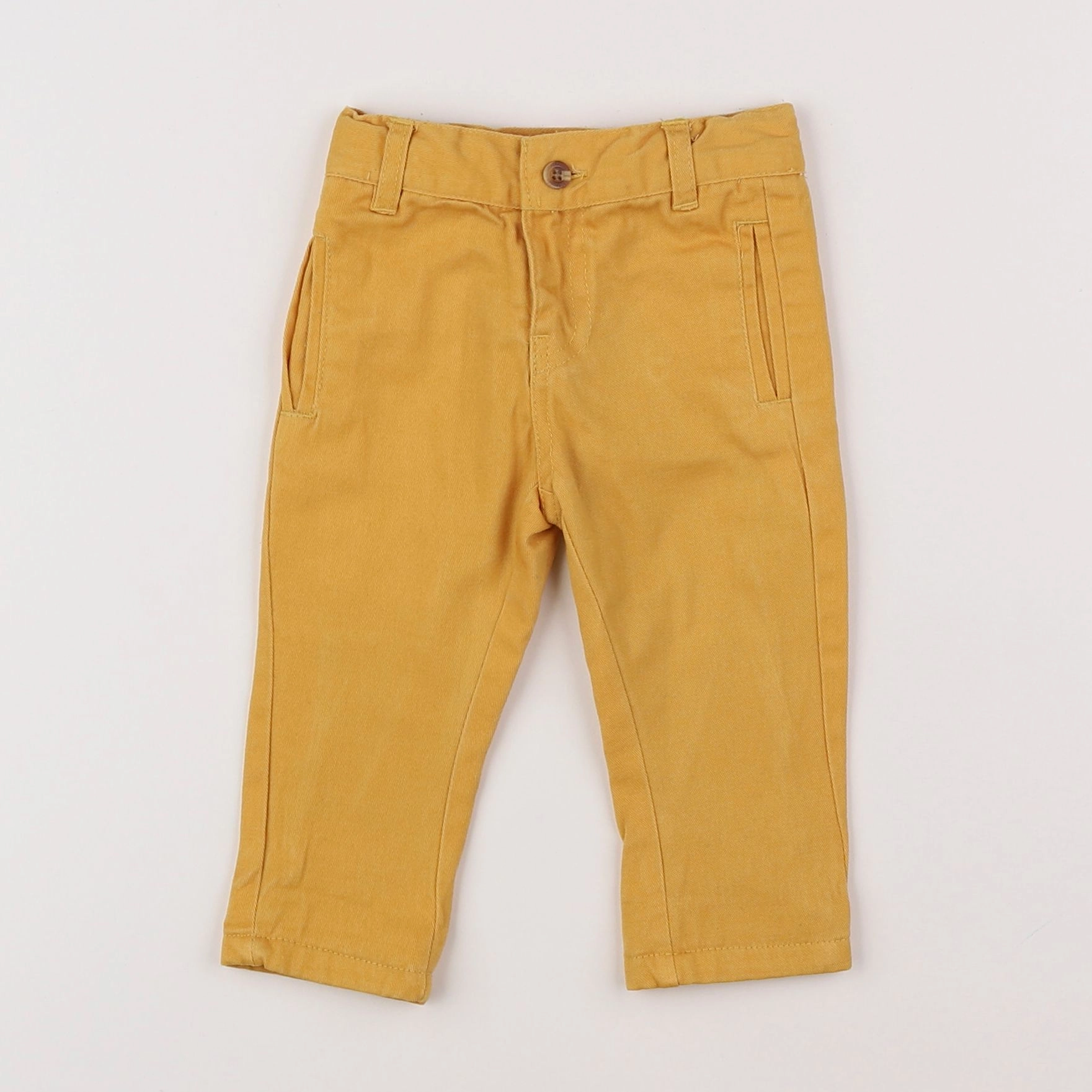 Vertbaudet - pantalon jaune - 3 mois