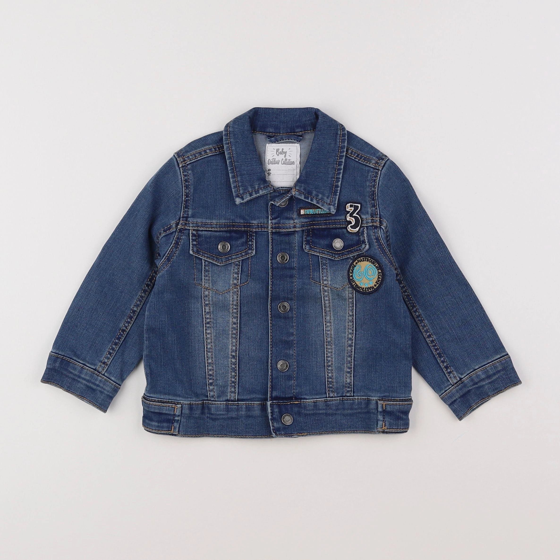 Vertbaudet - veste bleu - 18 mois
