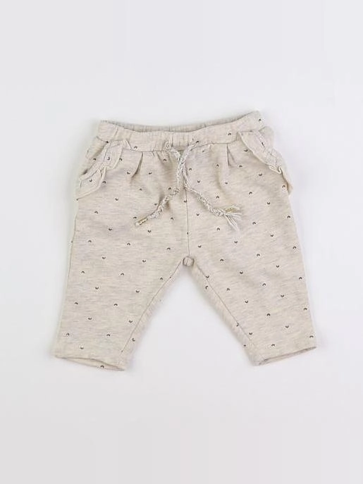 Vertbaudet - jogging beige - 6 mois