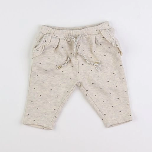 Vertbaudet - jogging beige - 6 mois