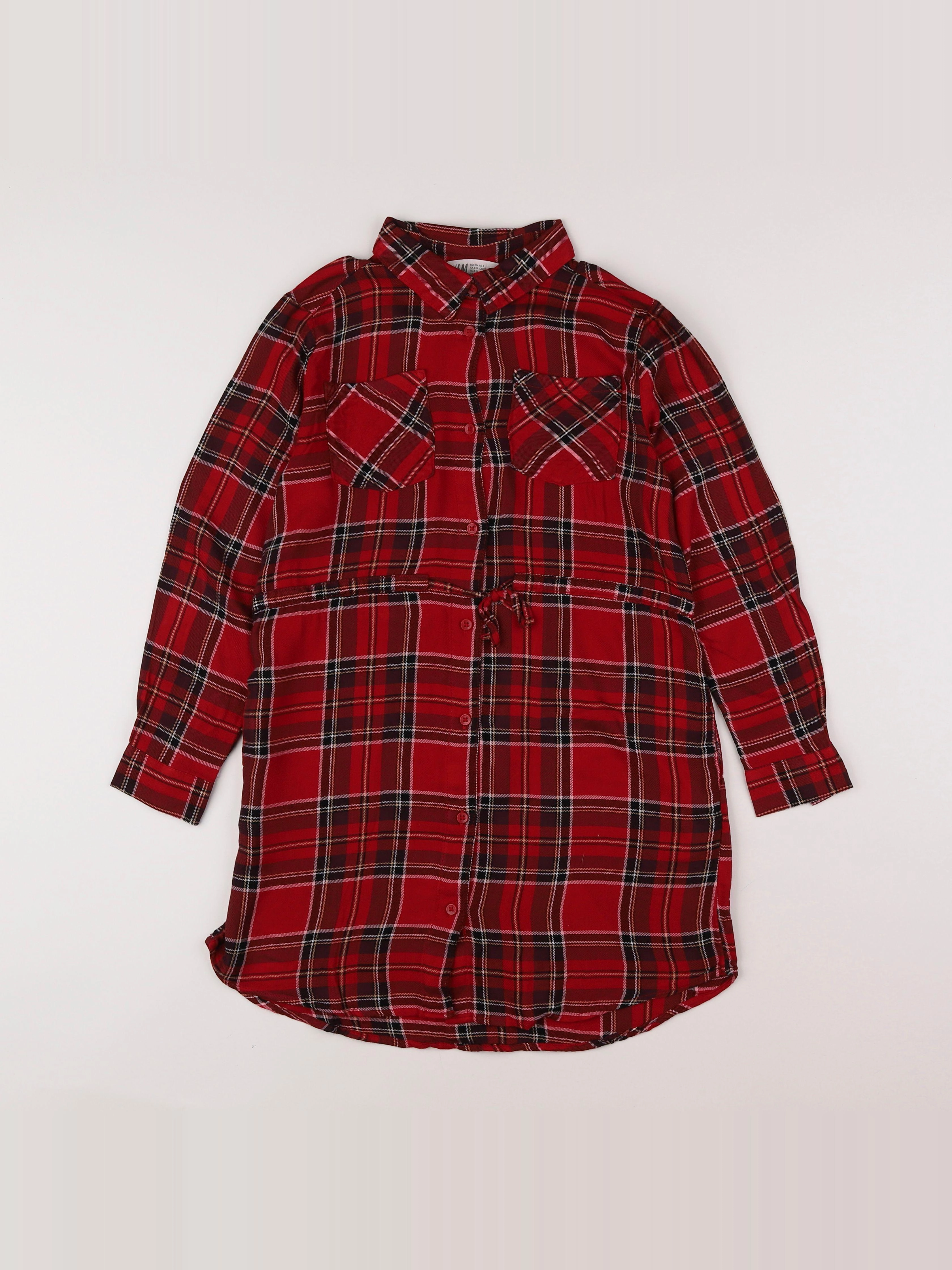 H&M - robe rouge - 8/9 ans