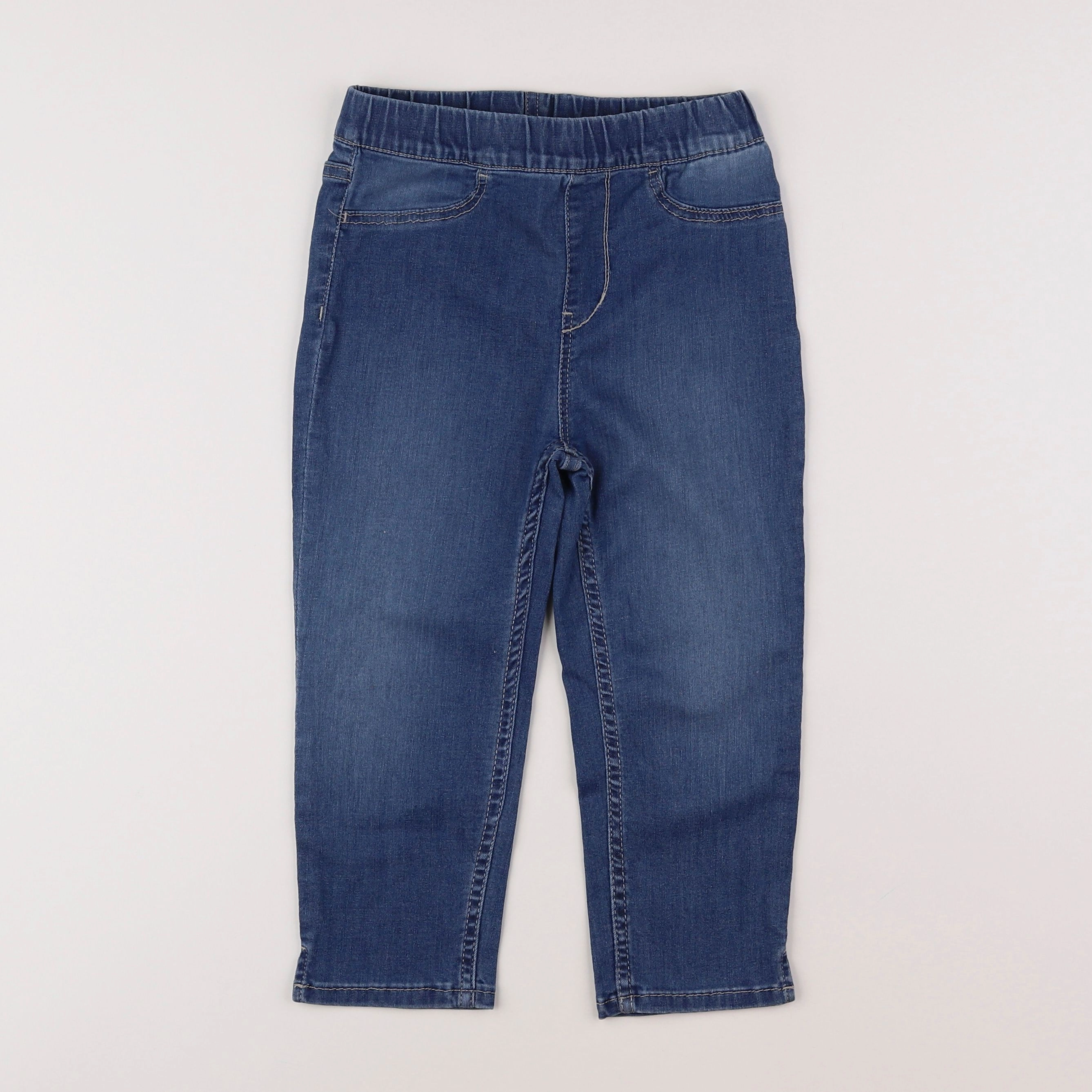 H&M - jegging bleu - 8/9 ans