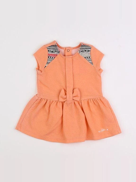 IKKS - robe orange - 3 mois