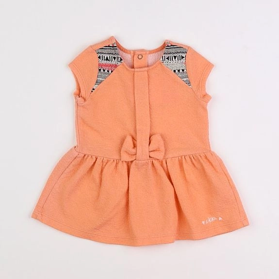 IKKS - robe orange - 3 mois