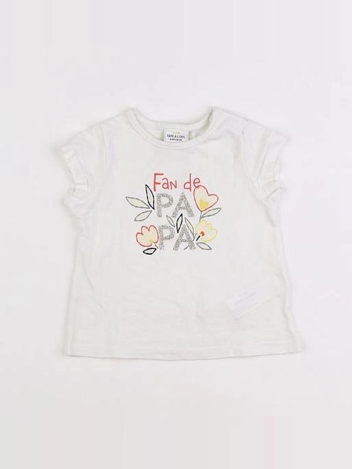 Tape à l'oeil - tee-shirt blanc - 6 mois