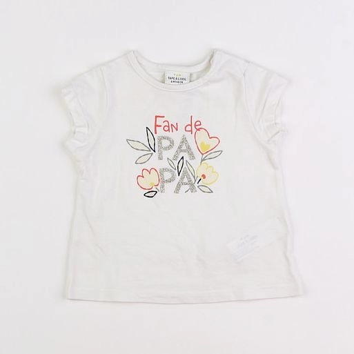Tape à l'oeil - tee-shirt blanc - 6 mois