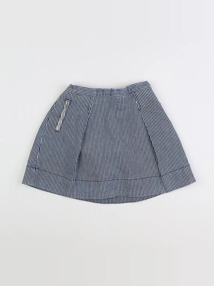 Bonpoint - jupe bleu, blanc - 6 ans