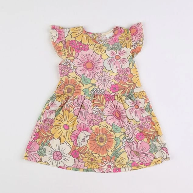 H&M - robe multicolore - 3/6 mois