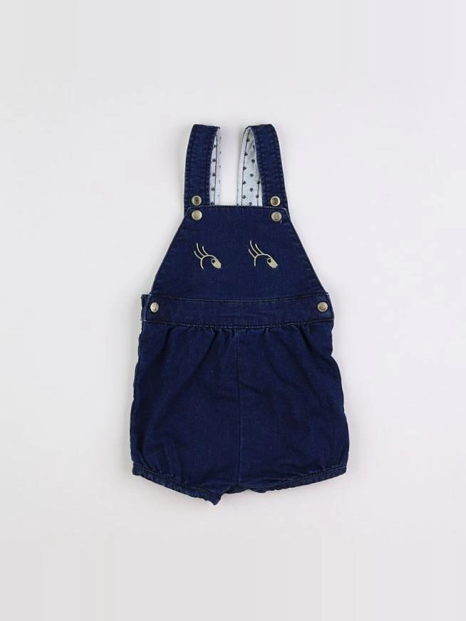 Petit Bateau - combinaison bleu - 6 mois