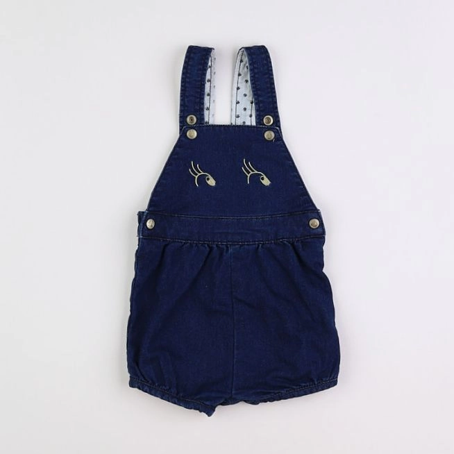 Petit Bateau - combinaison bleu - 6 mois