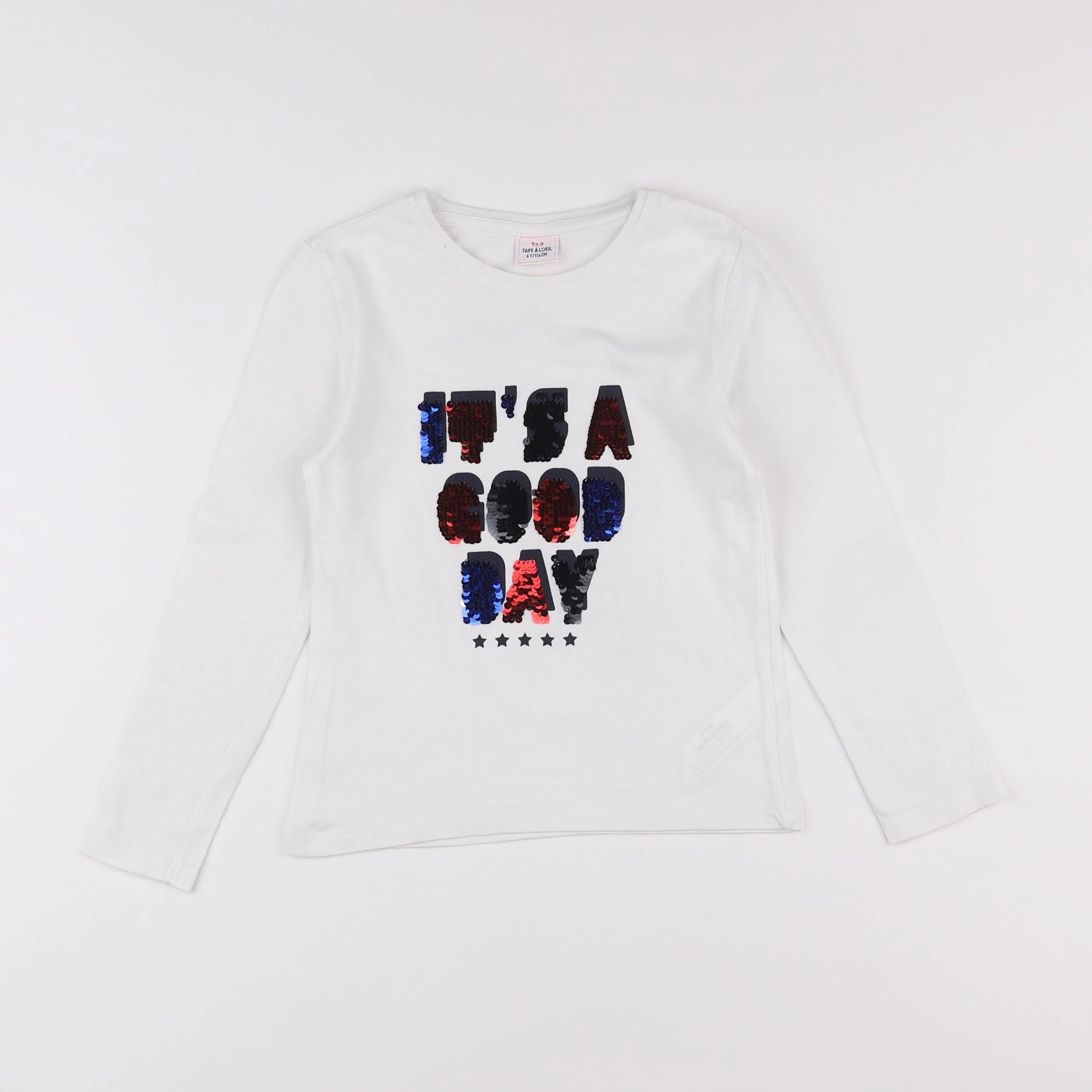 Tape à l'oeil - tee-shirt blanc - 6 ans