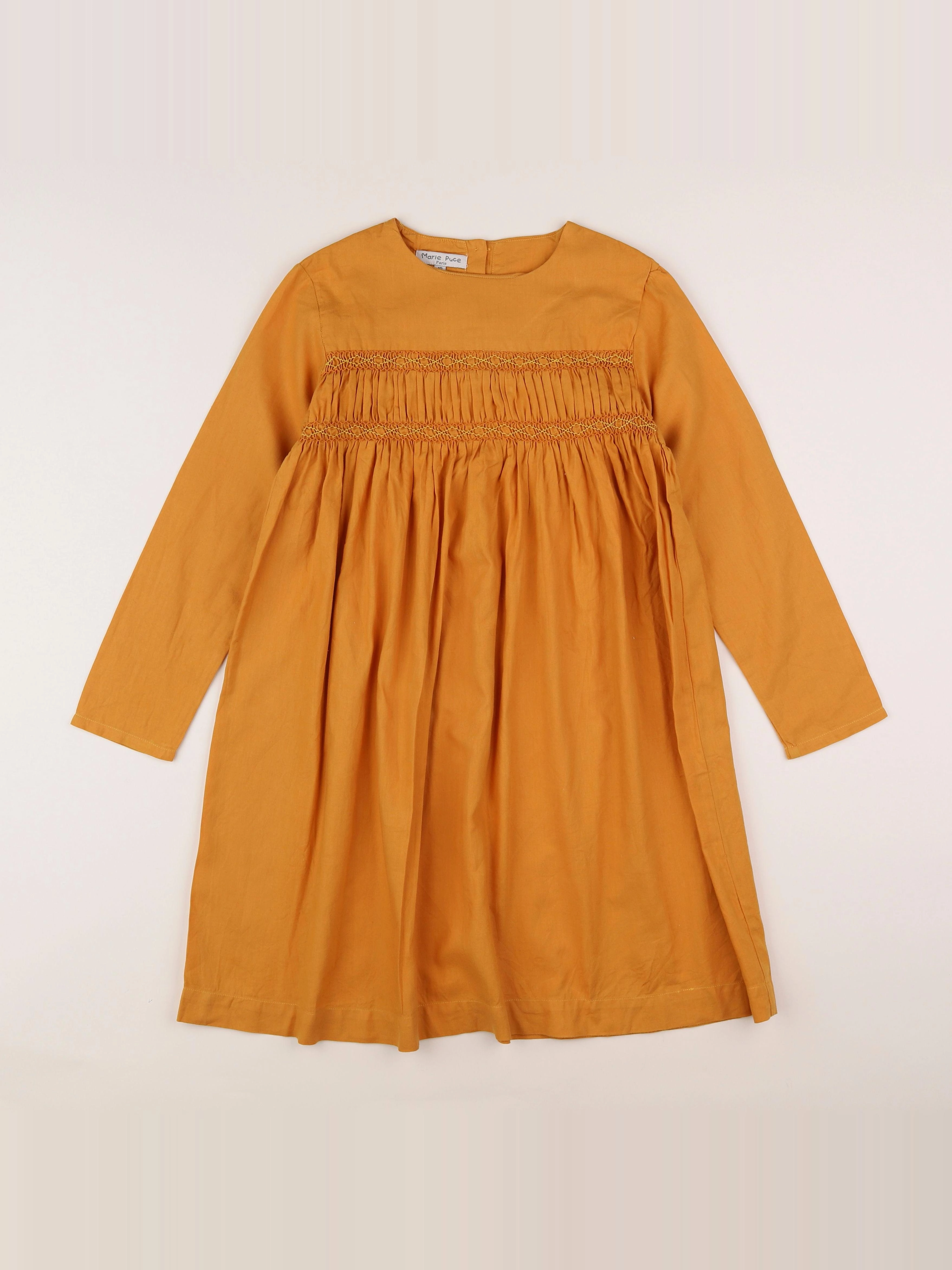 Marie Puce - robe jaune - 10 ans