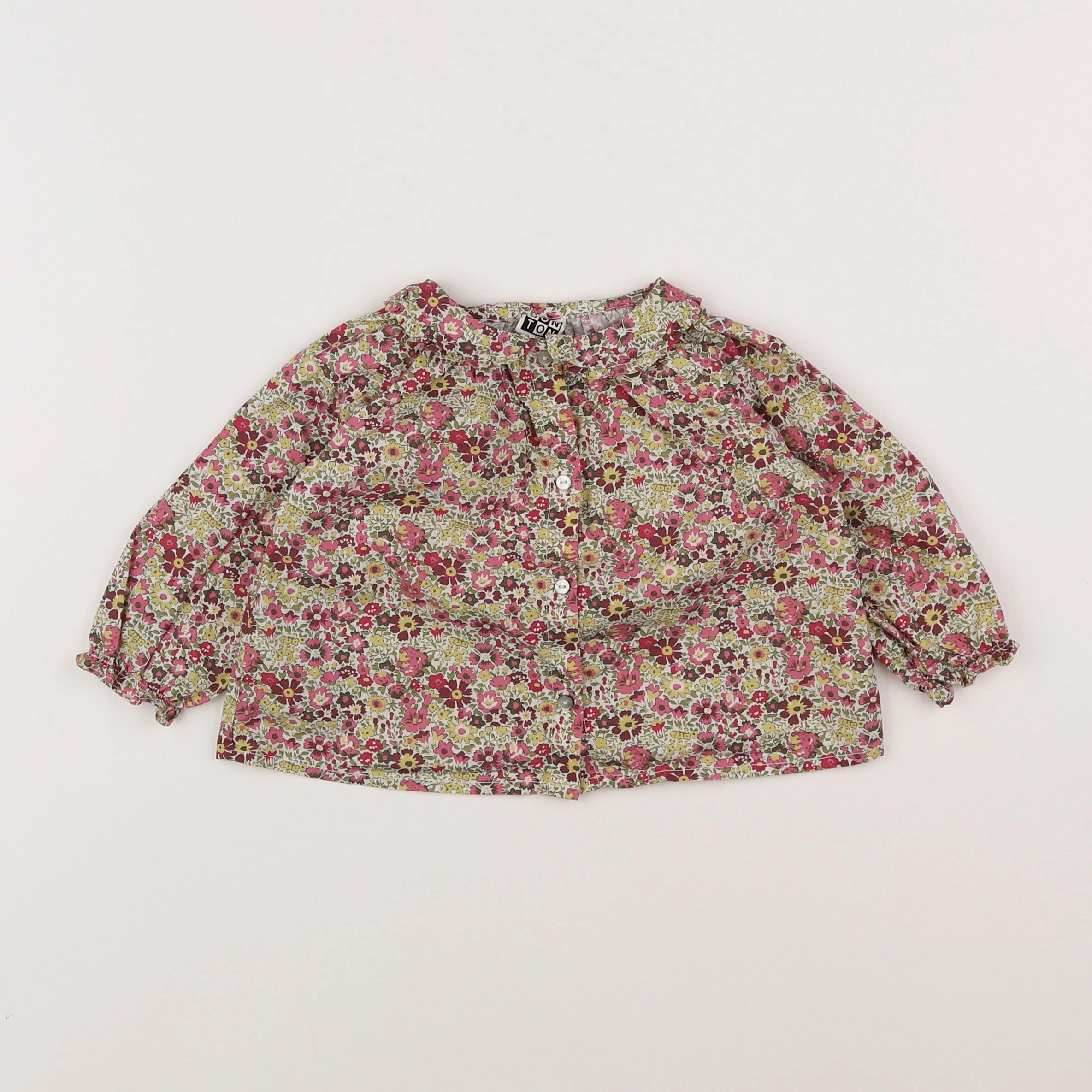 Bonton - blouse multicolore - 12 mois
