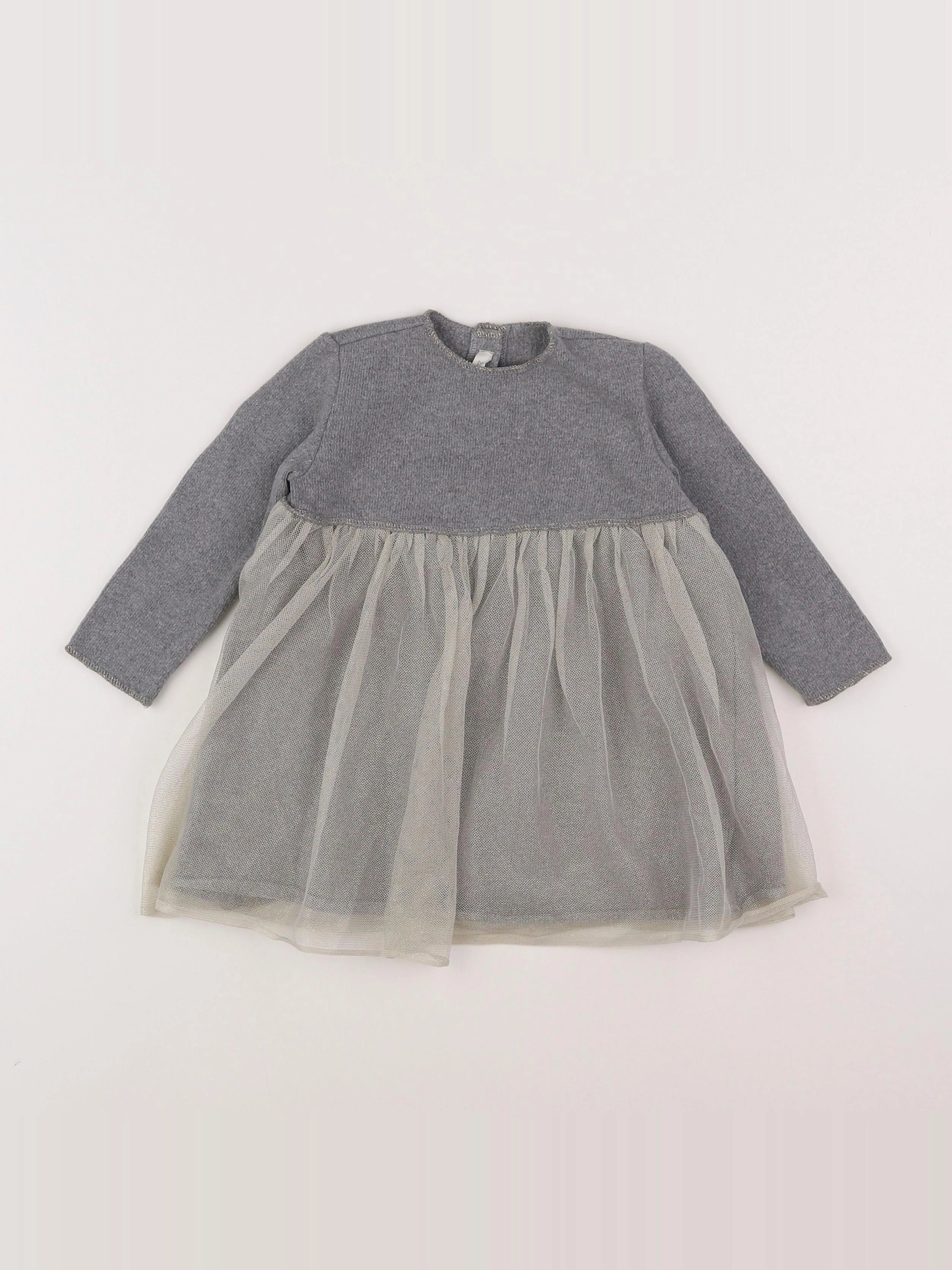 Zhoe et Tobiah - robe gris, or - 2 ans