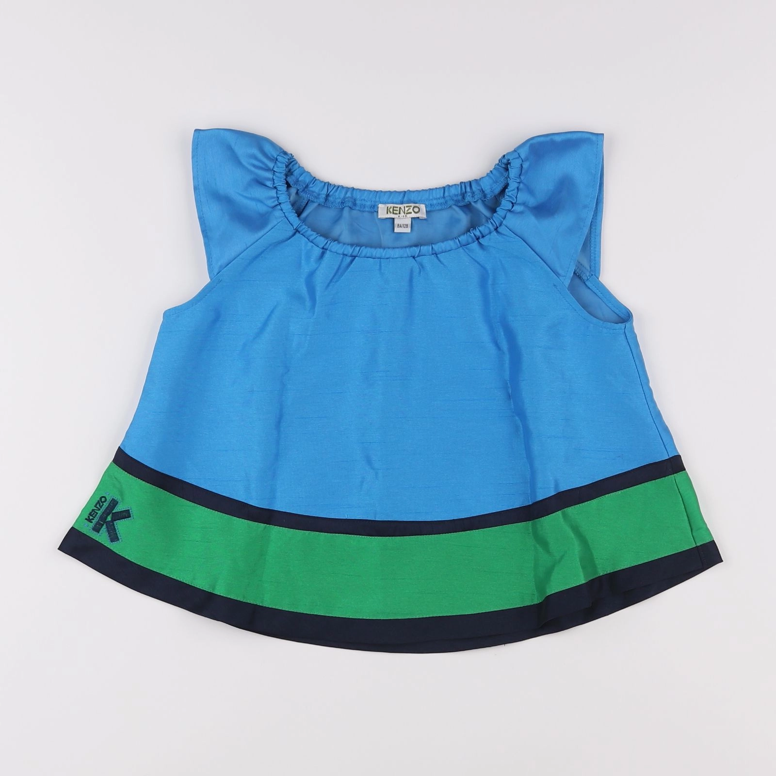 Kenzo - blouse bleu, vert - 8 ans