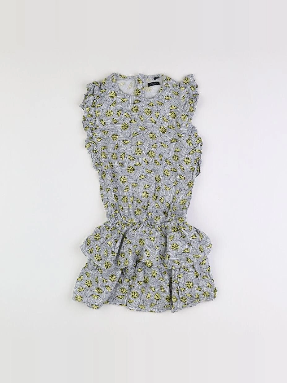 IKKS - robe blanc, noir - 8 ans