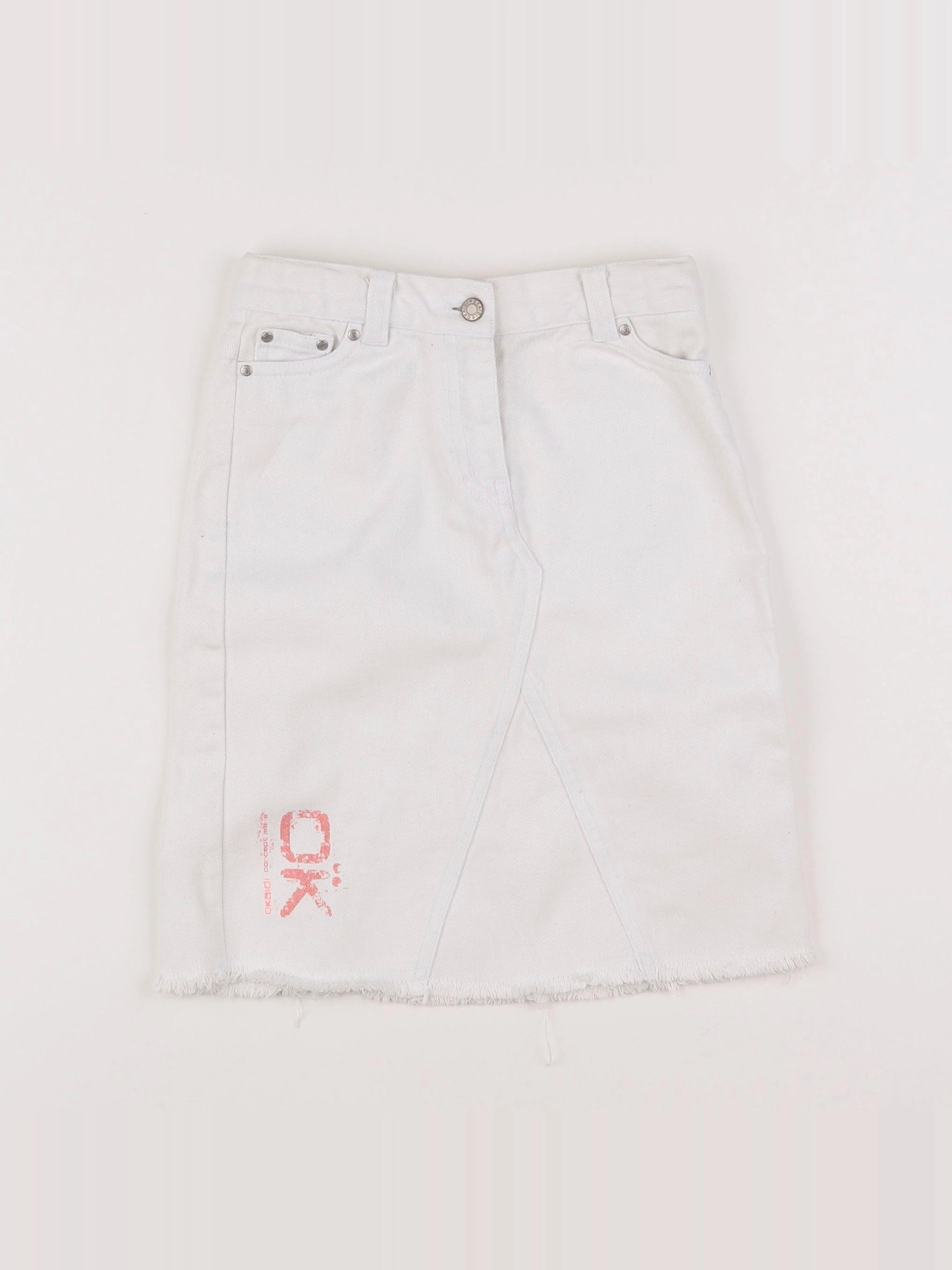 Okaidi - jupe blanc - 3 ans