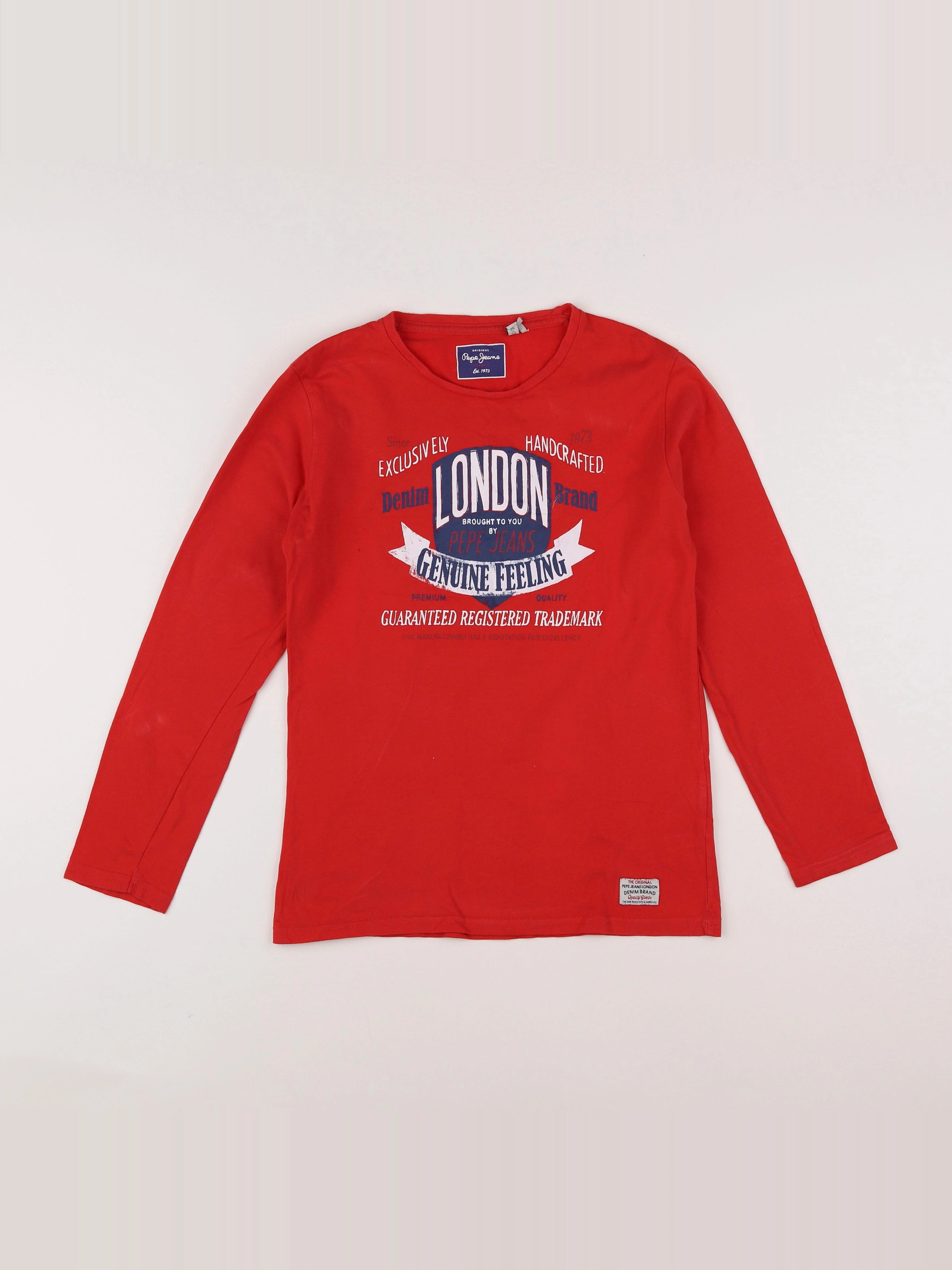Pepe Jeans - tee-shirt rouge - 12 ans