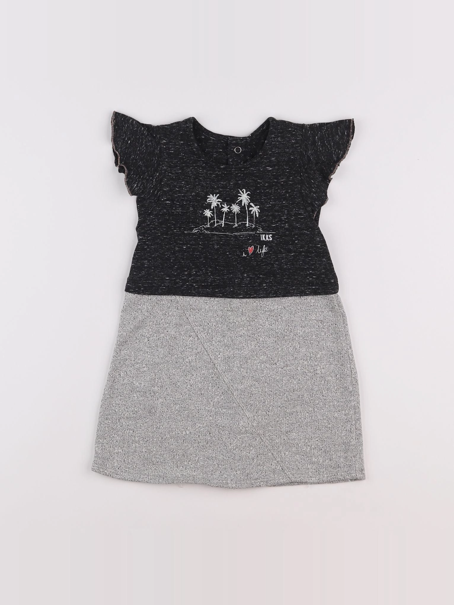 IKKS - robe gris - 2 ans