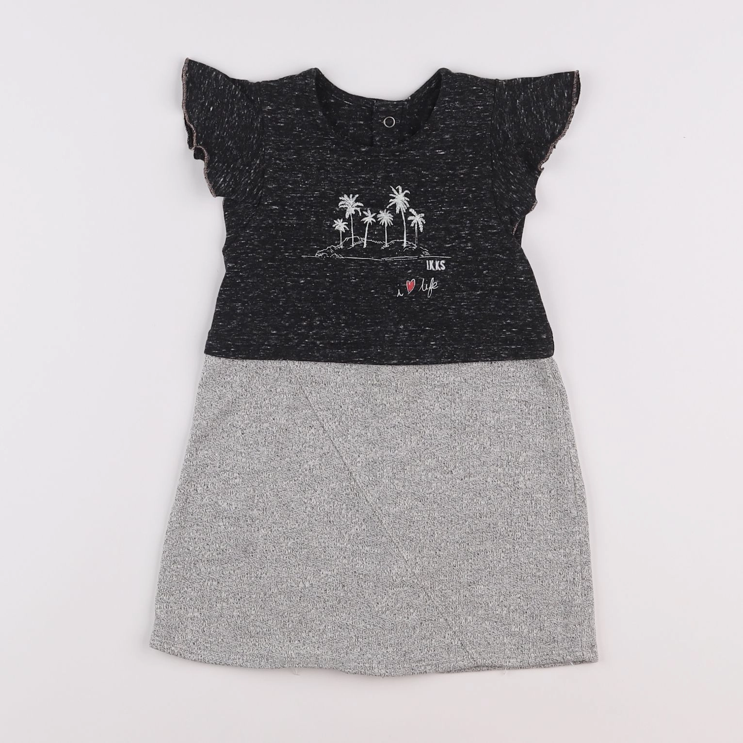 IKKS - robe gris - 2 ans