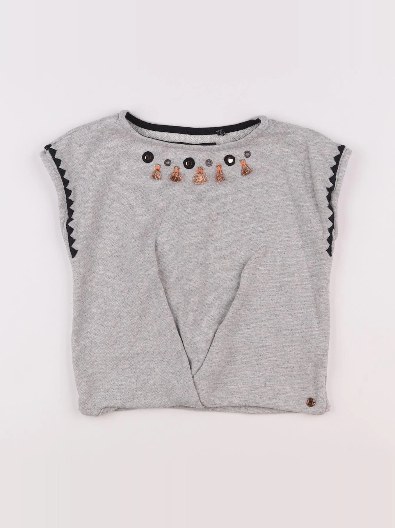 IKKS - sweat gris - 6 ans