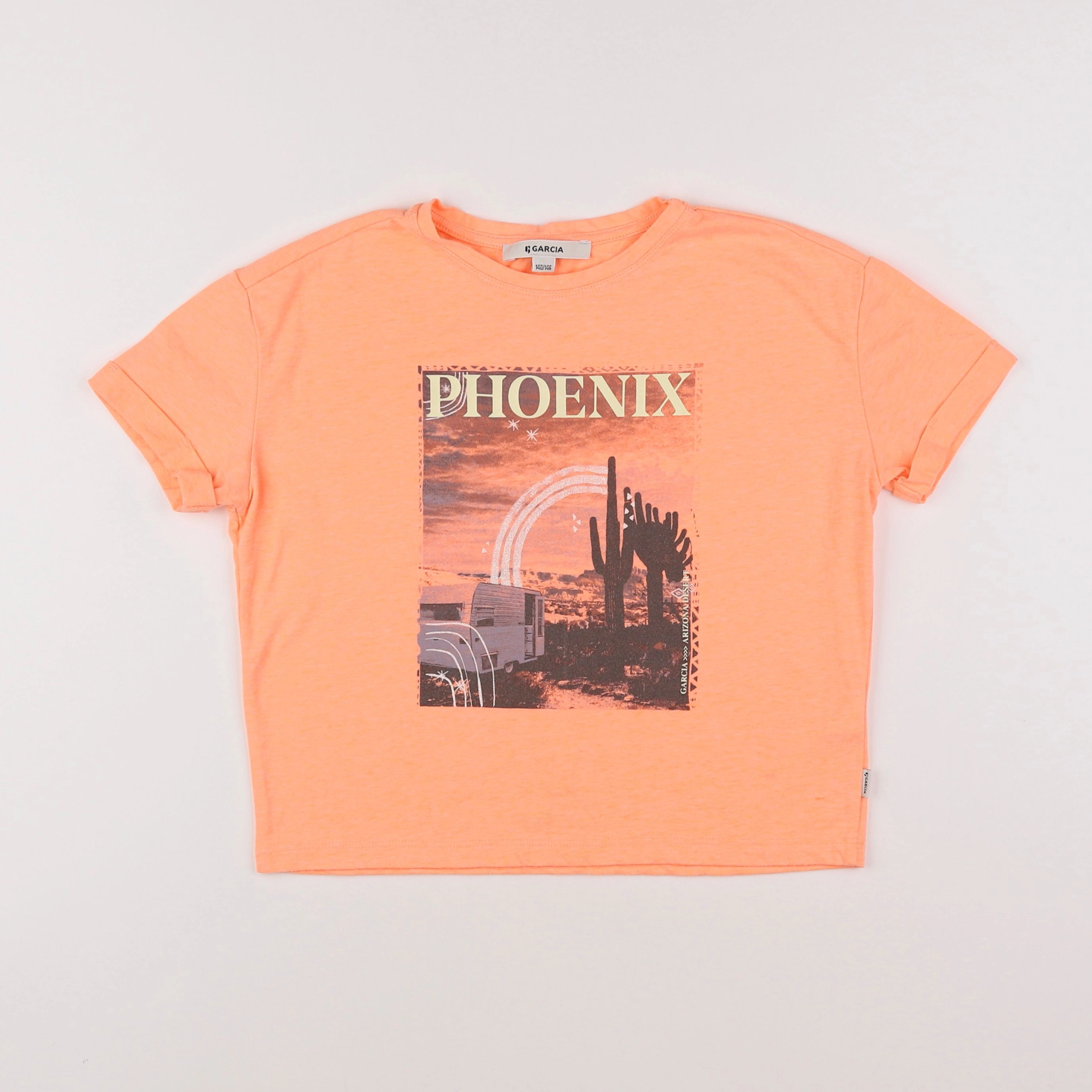 Garcia - tee-shirt orange - 10/11 ans