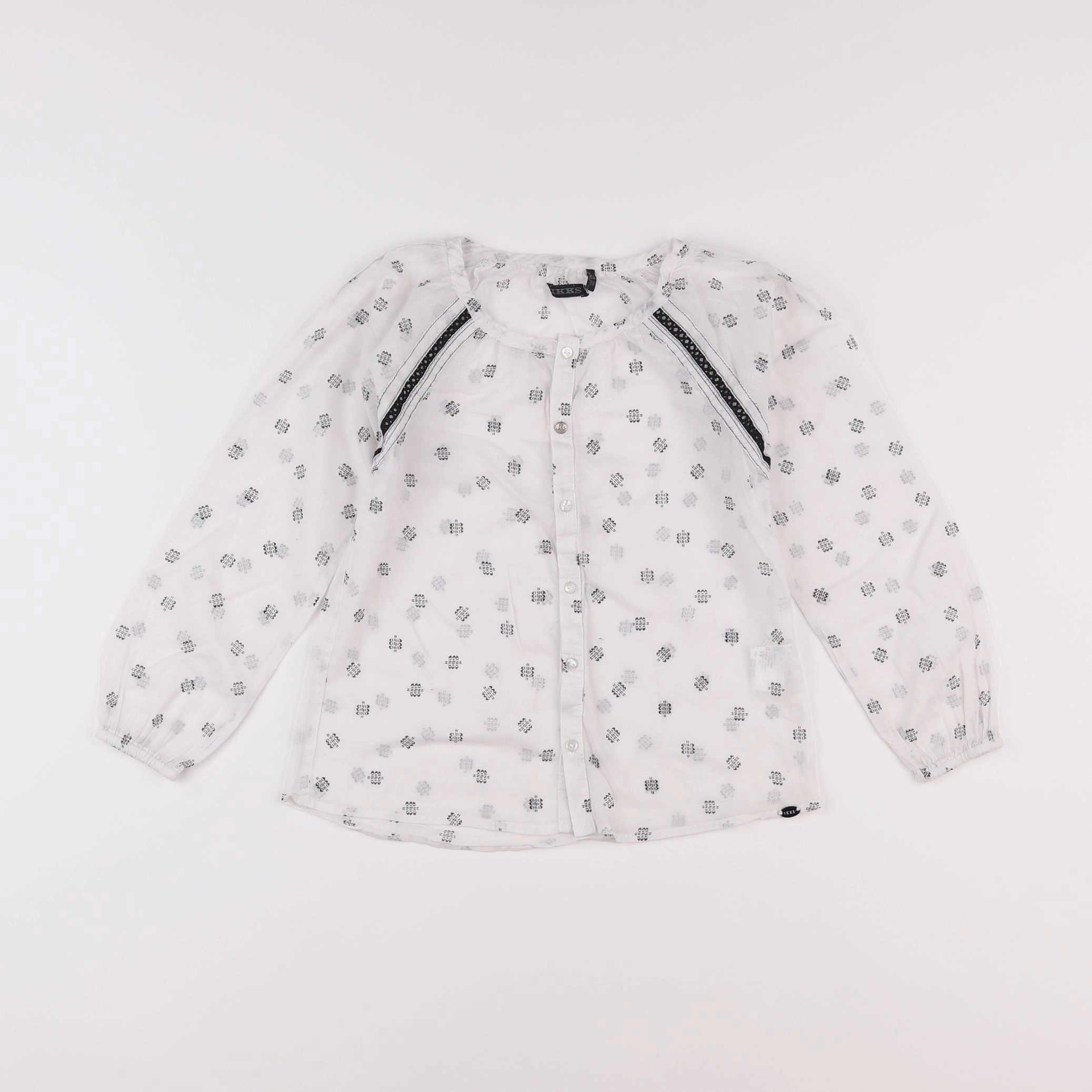 IKKS - blouse blanc - 6 ans