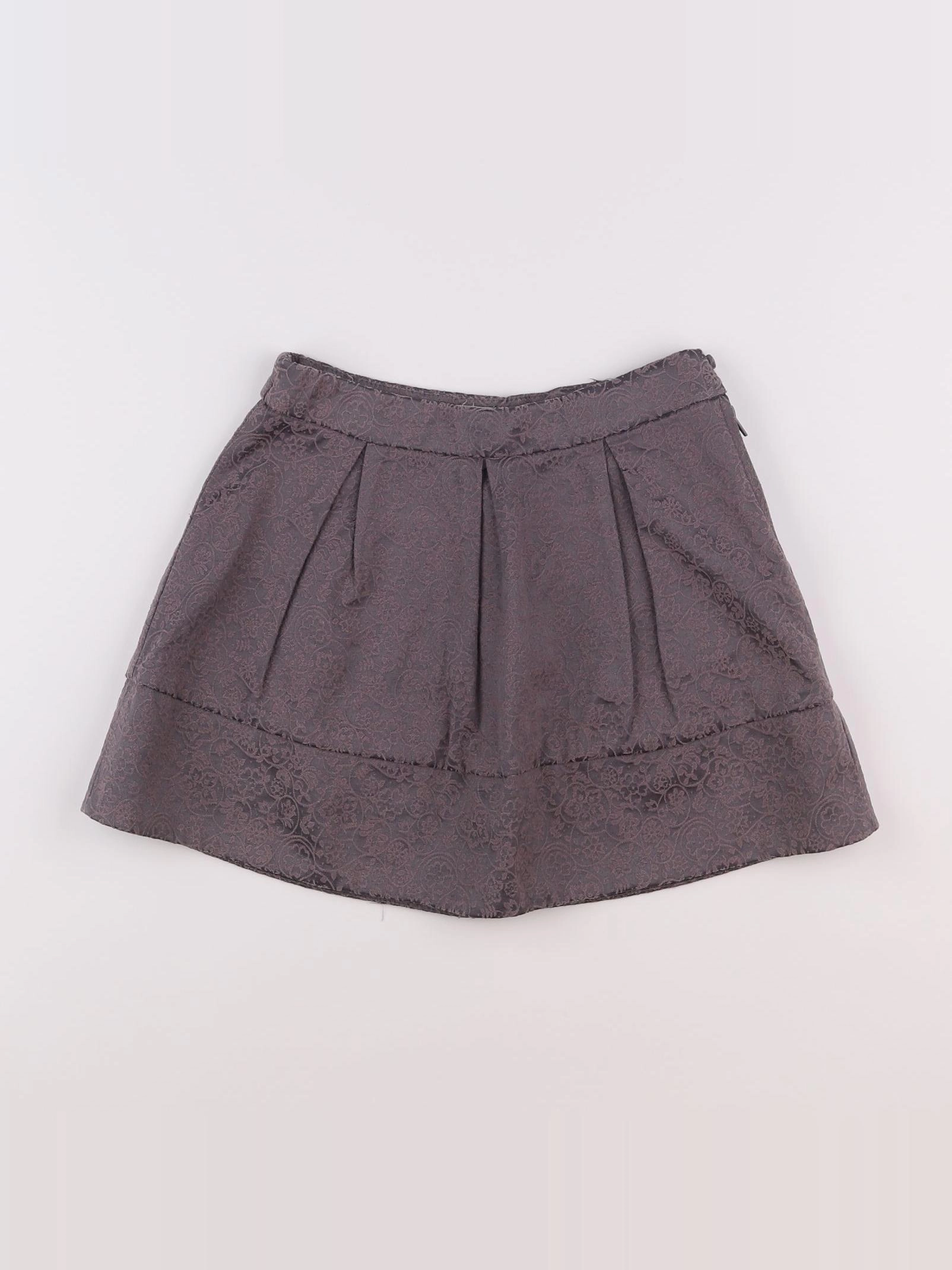 Vertbaudet - jupe taupe - 6 ans