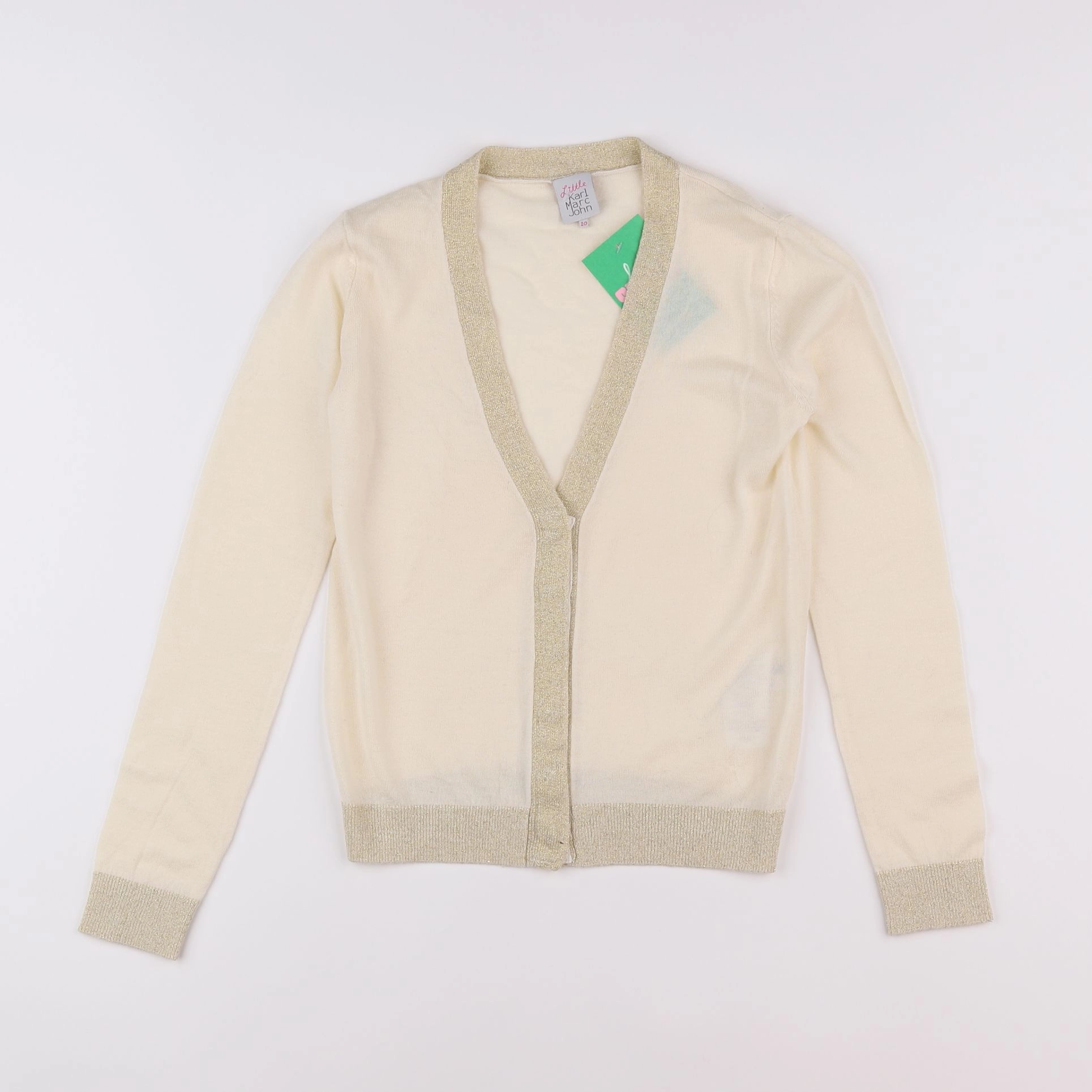 Little Karl Marc John - gilet beige - 10 ans