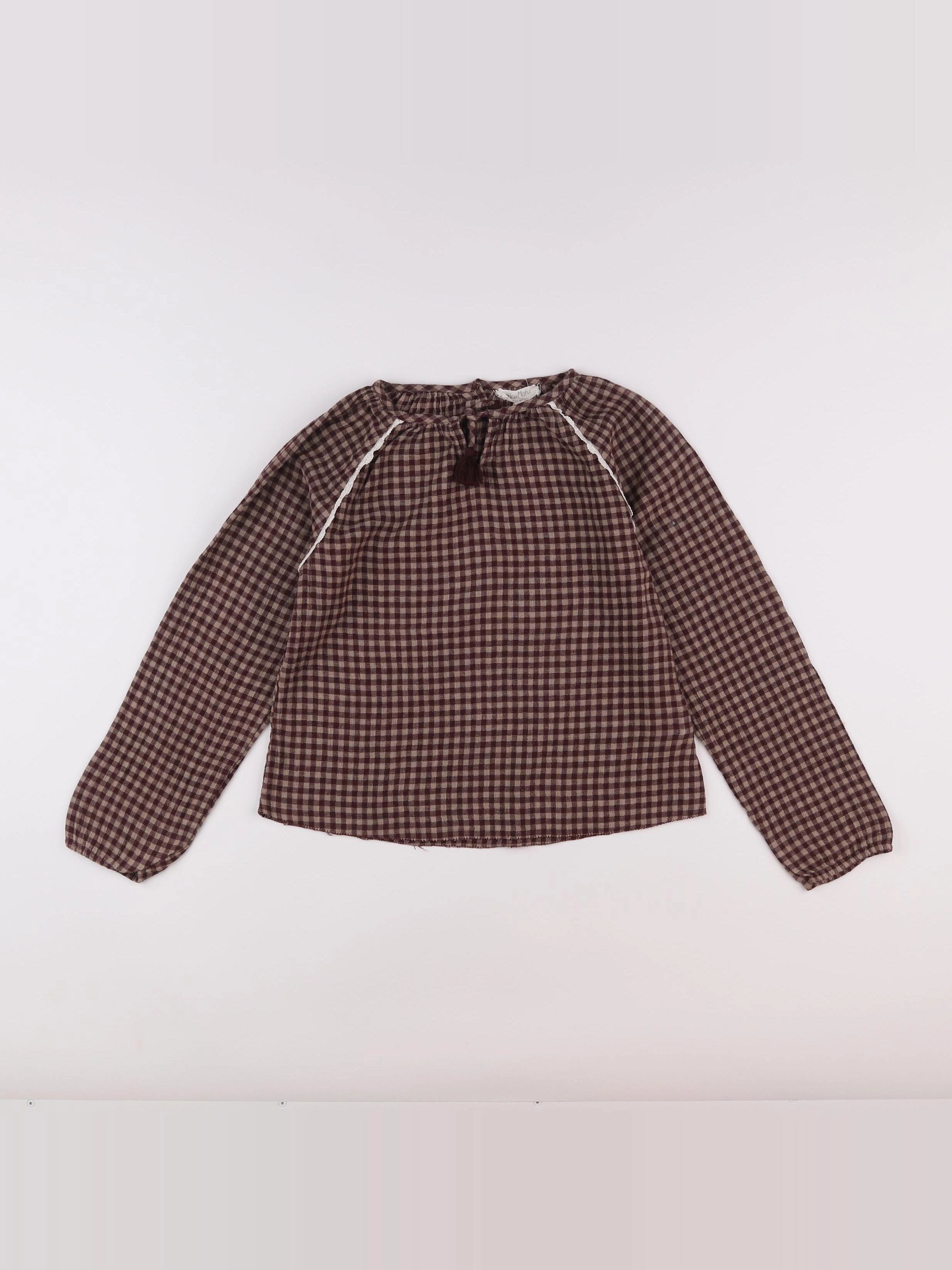 Louise Misha - blouse beige, rouge - 10 ans
