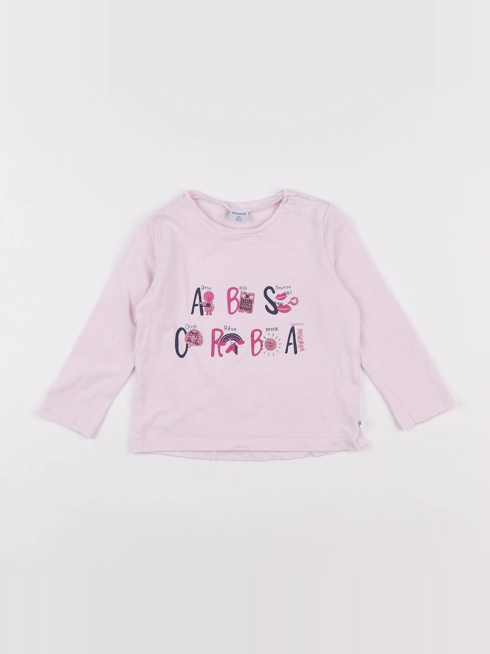 Absorba - tee-shirt rose - 2 ans