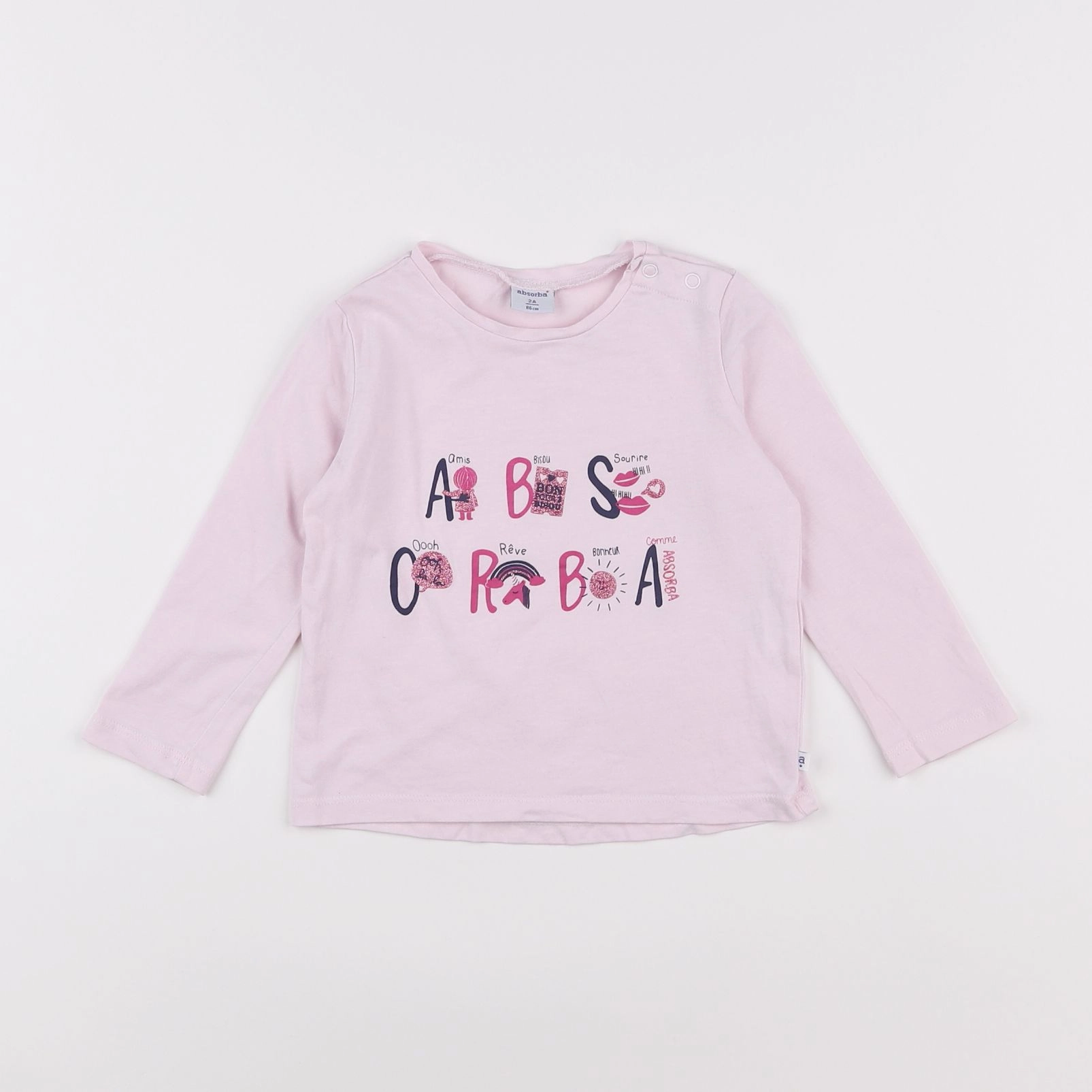 Absorba - tee-shirt rose - 2 ans