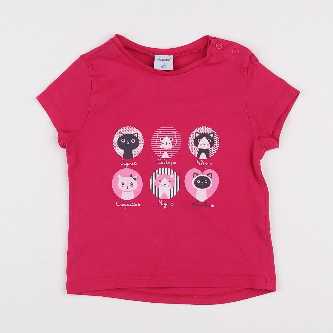 Absorba - tee-shirt rose - 2 ans