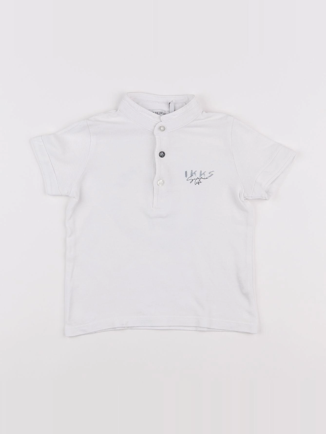IKKS - polo blanc - 18 mois