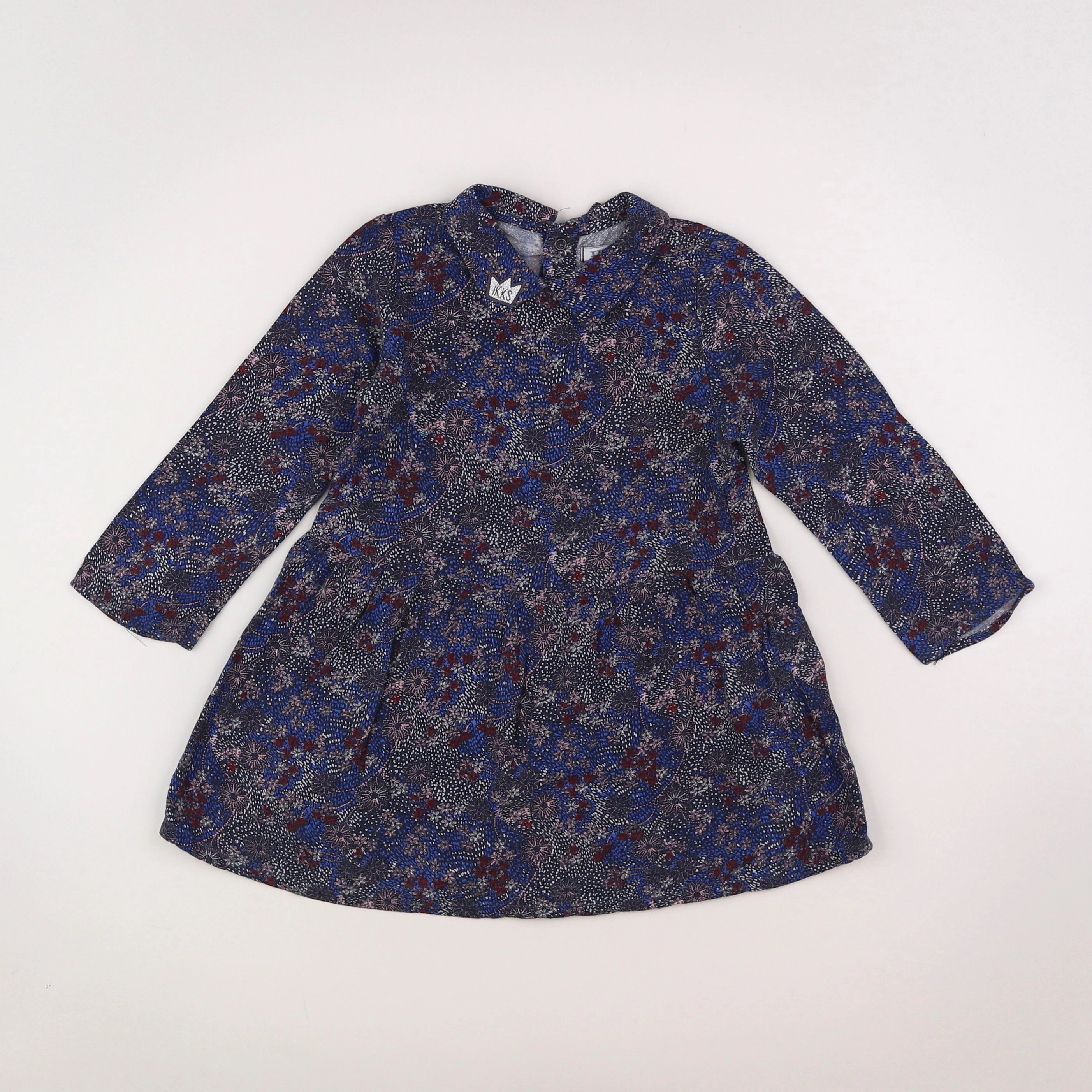IKKS - robe bleu - 2 ans
