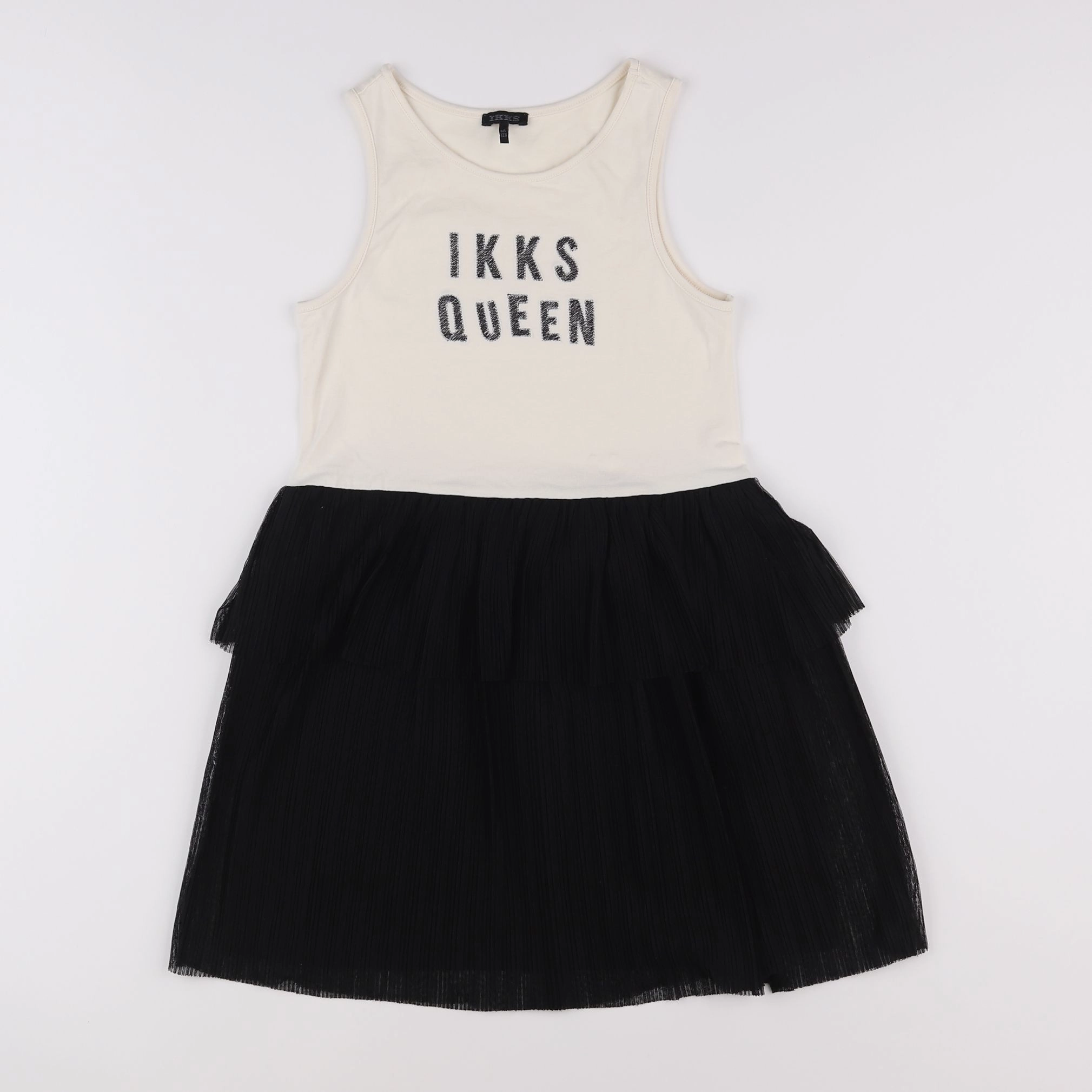 IKKS - robe noir, blanc - 8 ans